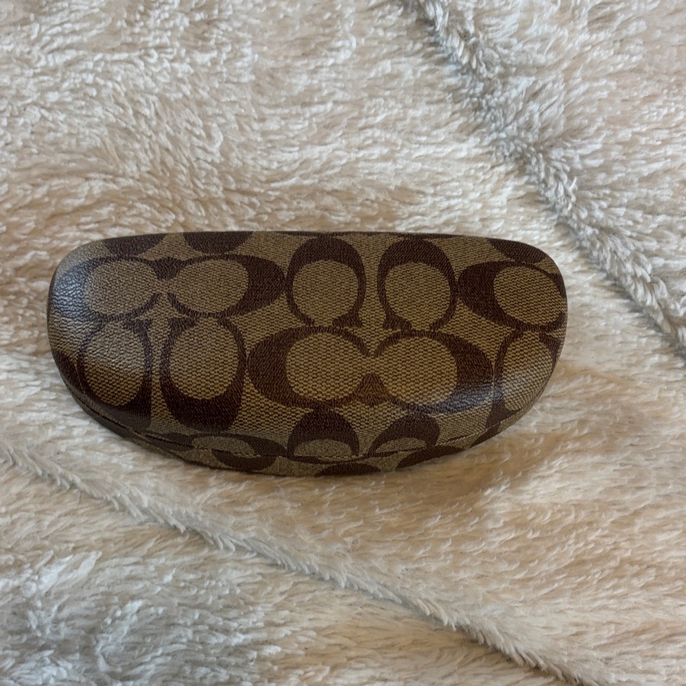 Coach Monogram Brown Patterned Eyeglass Sunglass … - image 1
